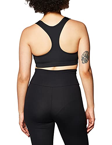 NIKE Med Pad Bra Sujetador de Deporte, Mujer, Black/(White), S