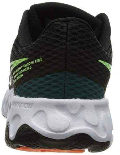 Nike Renew Ride 2, Zapatillas para Correr Hombre, Black Lime Glow Dk Teal Green White Atomic Orange, 42 EU