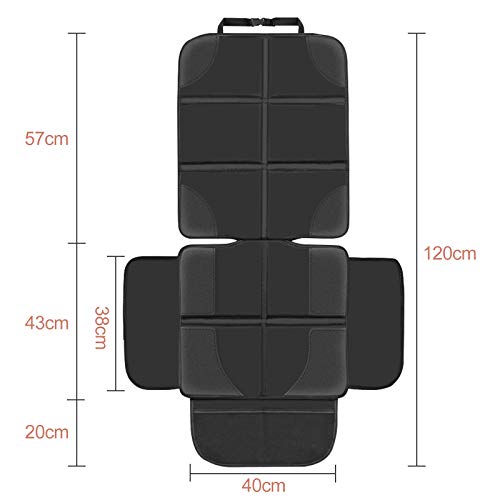 NWOUIIAY Protector de Asiento de Coche Antideslizante con Organizador Bolsillos Funda Asiento Coche Universal para Asientos de Coche de Bebé y Niño Impermeable Fácil de Limpiar