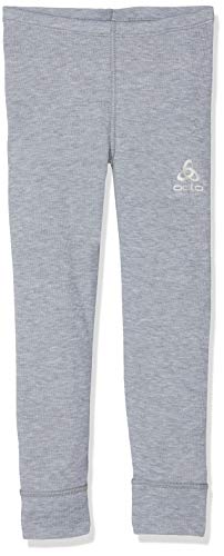 Odlo Bl Bottom Long Active Warm Kids Pantalon, Niños, Grey Melange, 128