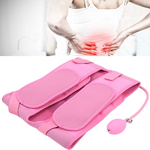 Oreilet Cinturón de Recuperación de Cadera, Forma de Diamante Doble Soporte Neumático de 360 ​​° Banda de Recuperación Posparto Transpirable para Personas Que Se Recuperan Después del(Rosa Inflable)