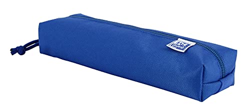 Oxford - Estuche Rectangular, kangoo con goma, 22 cm, color azul