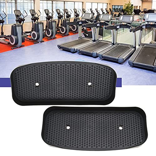 Par de pedales elípicos negros para fitness, pedales, accesorios de plástico, 34,5 x 15 cm, compatible con XS SPORTS CROSS TRAINER