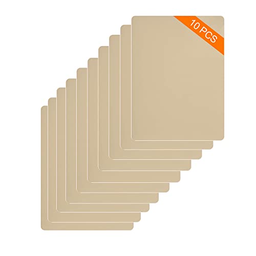 Parches para Sofa Polipiel, Kit de Parche de Piel, Parche de Reparación de Sofá de Cuero Artificial Impermeable Autoadhesivo de 10 Piezas para Asientos de Coche, Sofás, Ropa (20 x 30 CM) (Beige)