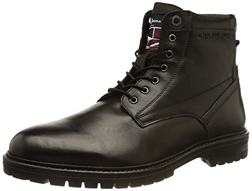 Pepe Jeans Ned Boot LTH Warm, Bota Moderna Hombre, 999 Negro, 42 EU