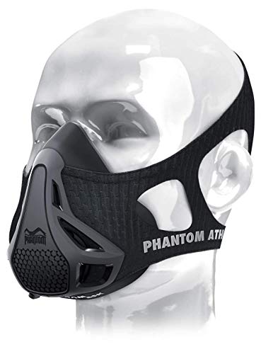 Phantom Athletics Training Mask - Aumente su Rendimiento en el Deporte - Negro - M