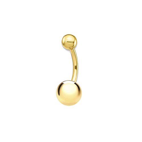 Piercing Oro Ombligo bola 8 mm (9kts)