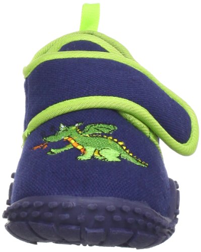 Playshoes Zapatillas Dragón, Pantuflas Niños, Azul (Marine 11), 24/25 EU