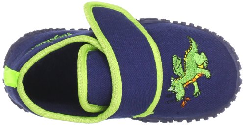 Playshoes Zapatillas Dragón, Pantuflas Niños, Azul (Marine 11), 24/25 EU