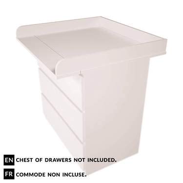 Polini Kids cambiador para cajonera MALM IKEA en blanco, 1353.9