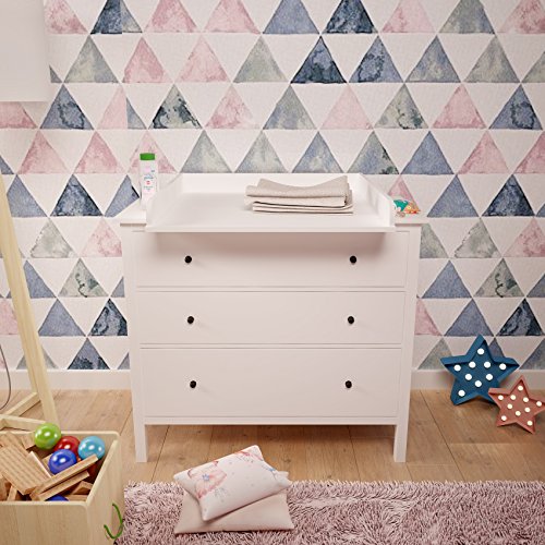 Polini niños cambiador para cómoda Hemnes IKEA en blanco, 1412.9