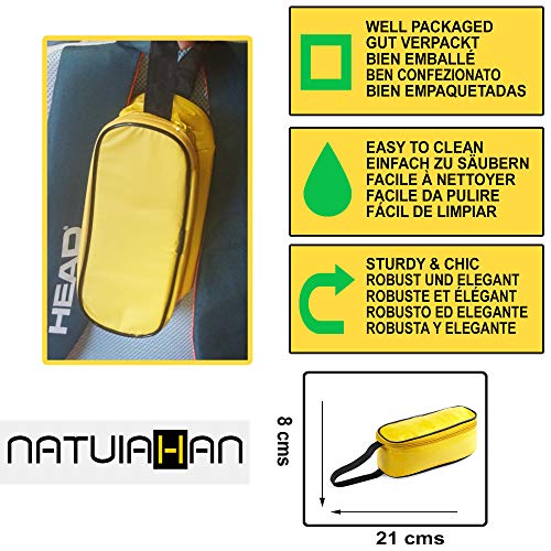 Portabocadillos Aislante Natuiahan. Bolsa Sandwich Premium con Asa en Nylon Reforzado, Cierre de Cremallera y Interior en Forro de Aluminio. Fiambrera Pequeña Práctica