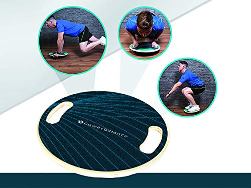 PowerBalance Wobble Board - Tablas de Equilibrio Profesionales, Entrenadores de Equilibrio, Entrenamiento Central, Fitness y Rehabilitación (Wave Length Wobble Board)