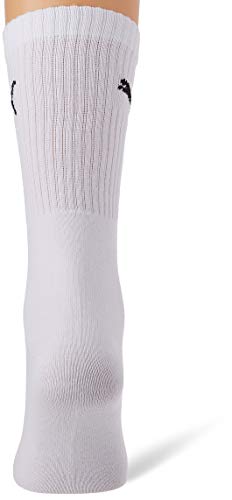 PUMA Sport Crew Lightweight Socks (3 Pack) Calcetines, blanco, 39-42 Unisex Adulto