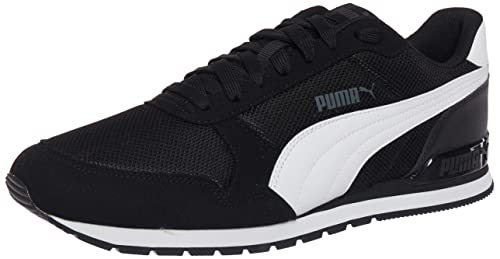 PUMA ST Runner V2 Mesh, Zapatillas Unisex Adulto, Black White, 43 EU