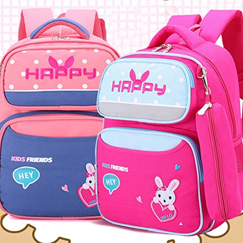 PUYEI Mochila escolar para niños, mochila escolar básica, mochila impermeable, mochila espacial para guardería, mochila básica, mochila ortopédica para niños y niños escolares primarios, Rojo marino.,