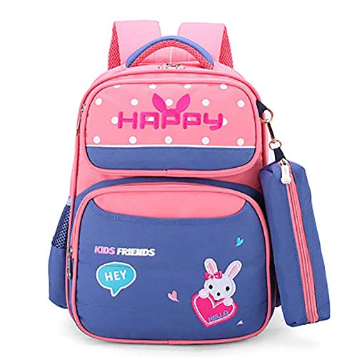 PUYEI Mochila escolar para niños, mochila escolar básica, mochila impermeable, mochila espacial para guardería, mochila básica, mochila ortopédica para niños y niños escolares primarios, Rojo marino.,