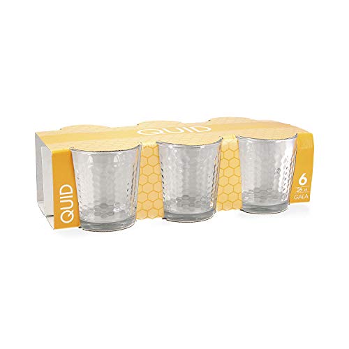 Quid Gala - Set 6 vasos forma baja 26cl, Aptos para lavavajillas, vidrio