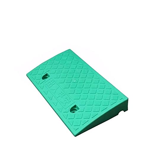 Rampasas Livianas, Almohadillas De Plástico De La Pendiente De La Bordilla Antideslizante Rampasa De Silla De Ruedas Rampasas De Almacén Para Umbrales, Pasos, Carrito, Bic(Size:11CM,Color:Verde)