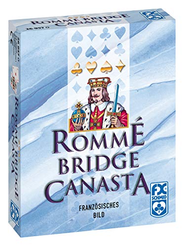 Ravensburger Rommé Bridge Canasta, Juego de Cartas a Partir de 8 años, clásico