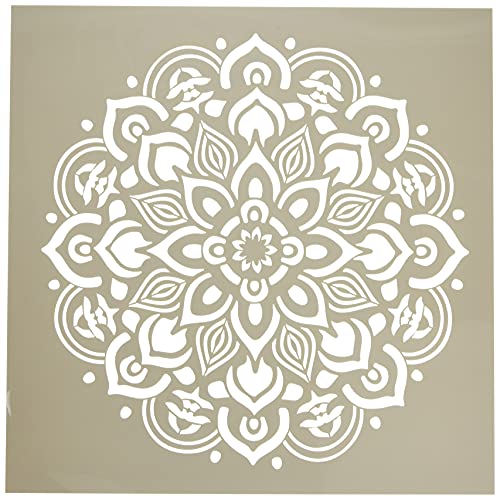 Rayher 38969000 Plantilla de Mandala. Reutilizable. Con corte láser. Medidas 30.5 x 30.5 cm.