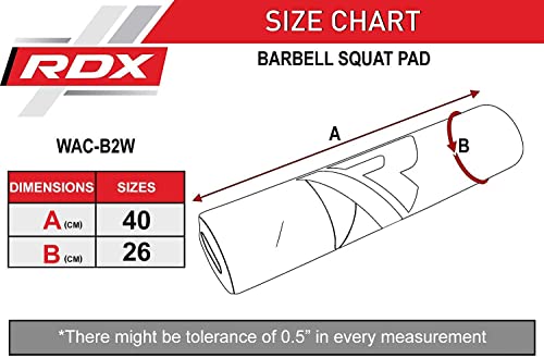 RDX Barbell Gel Soporte Pad Squat Olympic Bar Levantamiento de Pesas protección ergonómica para Cuello y Hombros Pull Up Grip