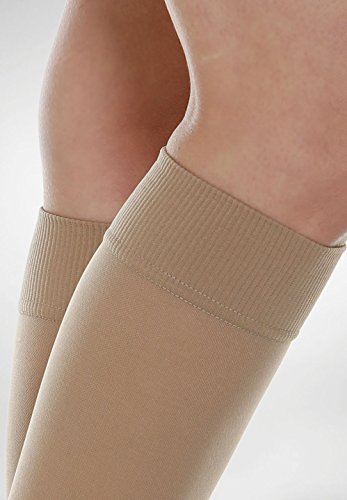 Relaxsan Basic 950 (2 Pares - Negro, tg.4) Medias a la rodilla de prevención 280 Den compresión graduada 22-27 mmHg