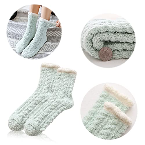 Ropniik Calcetines Dormir Mujer 5 Pares , Calcetines Termicos Mujer Calcetines De Invierno Con Zapatillas,Calcetines Cómodos Para Dormir, Calcetines CáLidos, Calcetines De Casa Para Mujeres Y Niñas