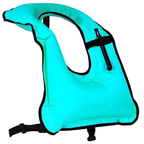 Rrtizan Chaleco de Esnórquel Hinchable Unisex para Buceo, Chaleco de Nadada, Ayuda de la Nadada, Snorkeling, Chaleco de Pesca, Natación