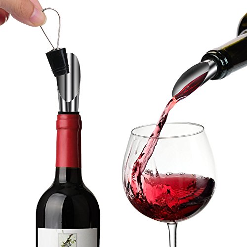 Sacacorchos Vino Eléctrico Automático Profesional - Abridor Botellas Recargable de Vino Abrebotellas Ideal con Cortador de Papel, Vertedor, Tapón de Vino, Silicona de Vacío y Cable de Dato