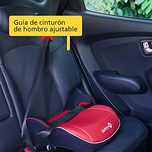 Safety 1st Manga Fix Elevador Silla de Coche ISOFIX, Sillita de Auto para Niños 6-12 años, Alzador, 22-36 kg, Pixel Red (rojo)