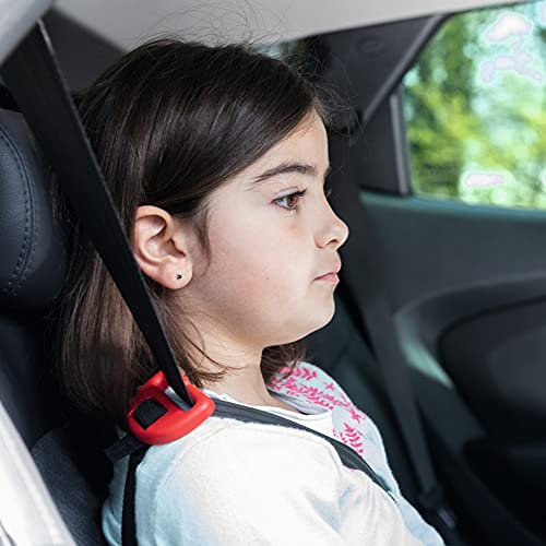 Safety 1st Manga Fix Elevador Silla de Coche ISOFIX, Sillita de Auto para Niños 6-12 años, Alzador, 22-36 kg, Pixel Red (rojo)