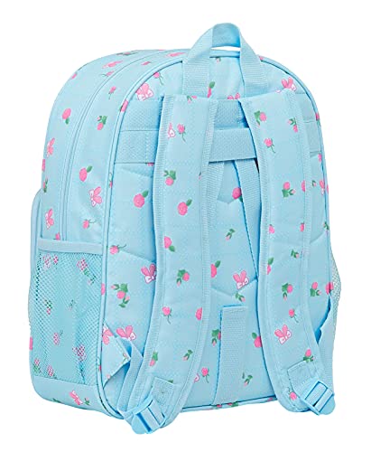 Safta Mochila Escolar Junior de Nanana, 320x120x380 mm, Azul Claro