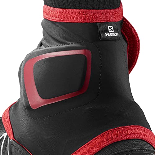 Salomon Trail Gaiters High - Polainas bajas para senderismo y carrera, Protección para los tobillos Unisex adulto, Negro (Black), L