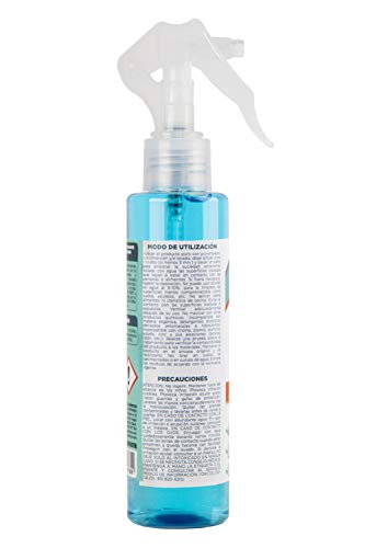 SANICAR MASH0016 Spray Mini, DESINFECTA EL Interior del VEHÍCULO Y Todo Tipo DE Superficies Y Tejidos, 70% DE Alcohol 150ML