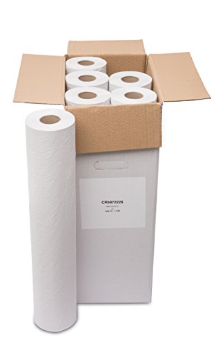 Saten Rollo Camilla, Reciclada, 0.59 x 64 Metros, 2 Capas, Lisa, Blanca, Set de 6