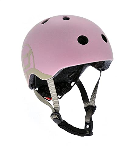 Scoot & Ride Kinder Fahrradhelm Casco de Bicicleta, Unisex Adulto, Rosa, 45 bis 51cm