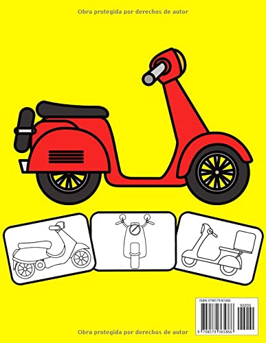 Scooter Libro de colorear: Color y diversión, los niños aprenderán sobre Scooter con este impresionante libro para colorear Scooter.