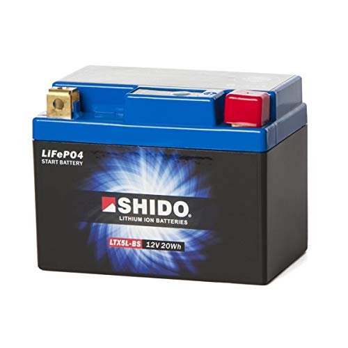 SHIDO LTX5L-BS LION -S- Batería de ion de litio, 12V 20WH, color azul