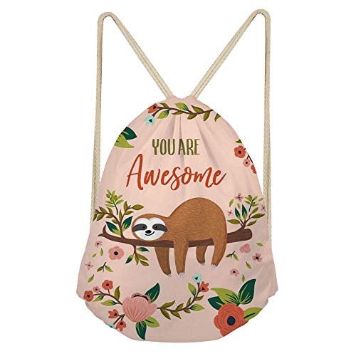 Showudesigns Niños deportes al aire libre gimnasio cordón mochila animal dinosaurio impresión, Animal 10, Talla única, animal