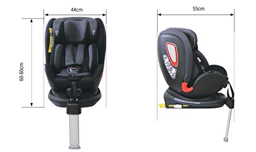 Silla de Coche Isize a Contramarcha Babify Travel Plus 360 - Grupo 0+/1 - Desde el nacimiento hasta los 4 años - Desde 45 hasta 105 cm