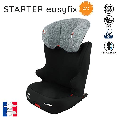 Silla de coche para Silla de coche elevador STARTER EASYFIX grupo 2/3 (15-36kg) con proteccion lateral - Nania Silver