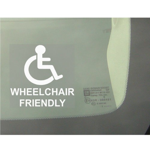 Silla de ruedas con ventana adhesivo para coche, furgoneta, Camión, vehículo. DISCAPACIDAD, movilidad vinilo autoadhesivo Signo logotipo de minusválidos