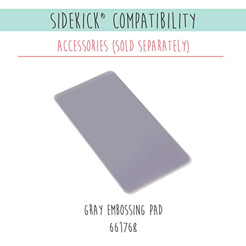 Sizzix Sidekick Starter Kit 661770 Máquina de Troquelado Manual portátil para Manualidades, álbumes de Recortes y Tarjetas, Apertura de 6,35 cm, Multicolor, 19.7 x 8.9 x 12.1 cm