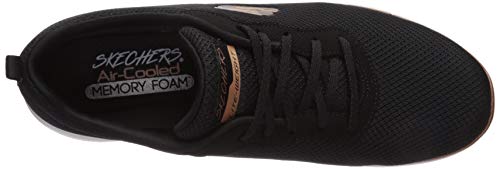 Skechers Flex Appeal 3.0-First Insight, Zapatillas Mujer, Negro (Bkrg Black Mesh/Trim), 36 EU