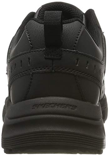 Skechers Oak Canyon-Redwick, Zapatillas Hombre, Negro (BBK Black Leather/Synthetic/Textile/Black Trim), 43 EU