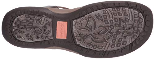 Skechers Reggae Slim-Slip Spliced, Sandalias de Talón Abierto Mujer, Marrón (CHMT Black Gore), 36 EU