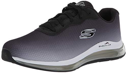 Skechers Skech-Air Element 2.0, Zapatillas Mujer, Negro Negro Negro Blanco Malla Ribete BKW, 41 EU