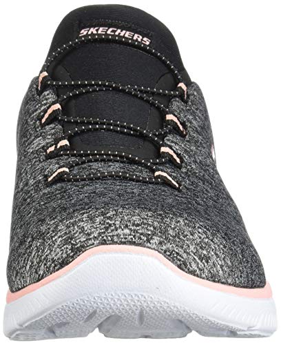 Skechers Summit-Quick Getaway - Zapatillas deportivas para mujer, Negro (Negro/ Coral), 38 EU