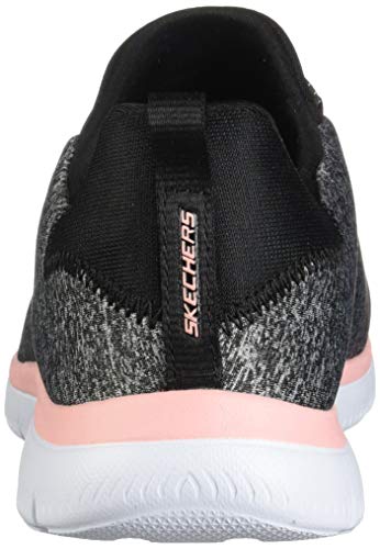 Skechers Summit-Quick Getaway - Zapatillas deportivas para mujer, Negro (Negro/ Coral), 38 EU